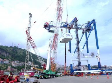 STS cranes rising at Trabzon port