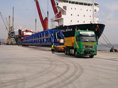 «Portunus» - Сборка контейнерного крана в порту Дериндже